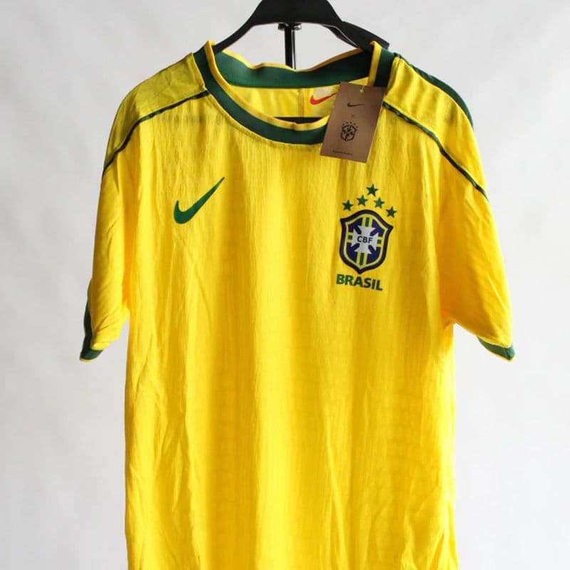 Camiseta Brasil Home Player 1998